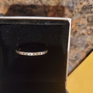 Pandora signature hearts stackable ring